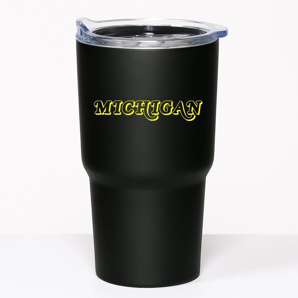 Retro Michigan Logo Tumbler
