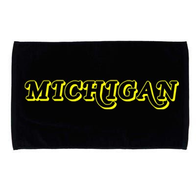 Retro Michigan Logo Microfiber Hand Towel