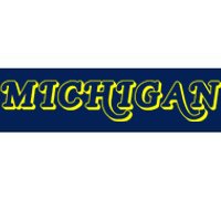 Retro Michigan Logo Bumper Sticker