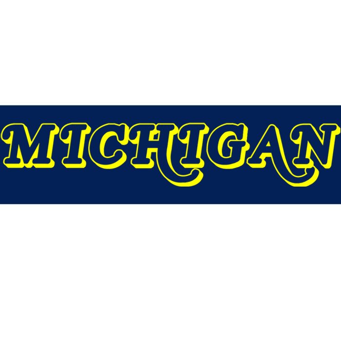 Retro Michigan Logo Bumper Sticker