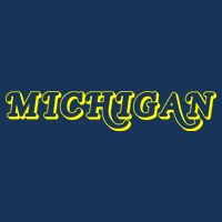 Retro Michigan Logo Drawstring Bag