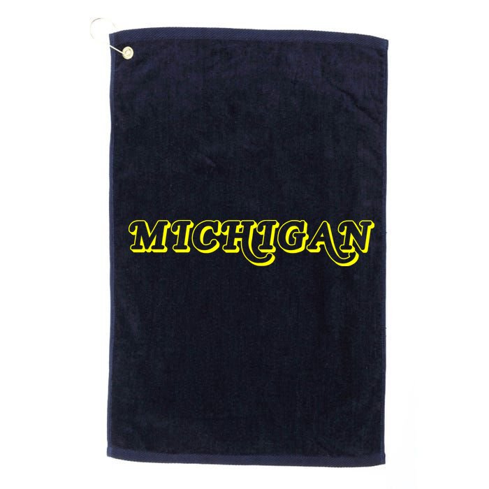 Retro Michigan Logo Golf Towel