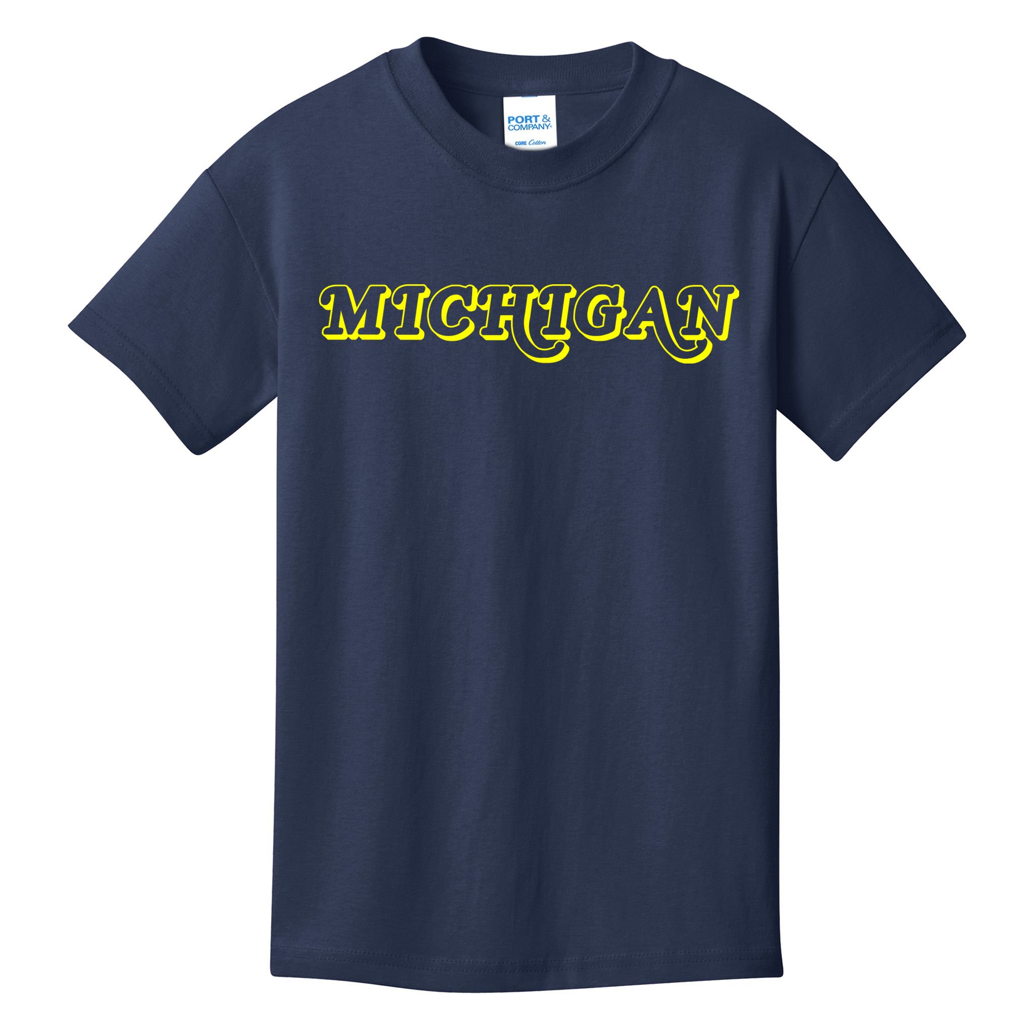 Retro Michigan Logo Kids T-Shirt