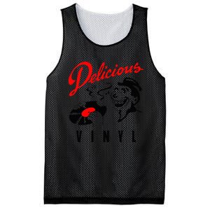 Retro Music Lover Quote Delicious Meme Vinyl Funny Basic Mesh Reversible Basketball Jersey Tank