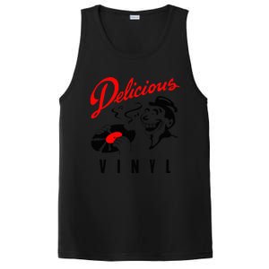 Retro Music Lover Quote Delicious Meme Vinyl Funny Basic PosiCharge Competitor Tank