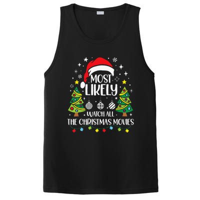 Retro Most Likely To Watch All The Christmas Movies Family PosiCharge Competitor Tank