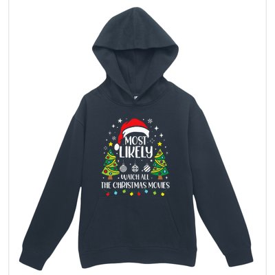 Retro Most Likely To Watch All The Christmas Movies Family Urban Pullover Hoodie