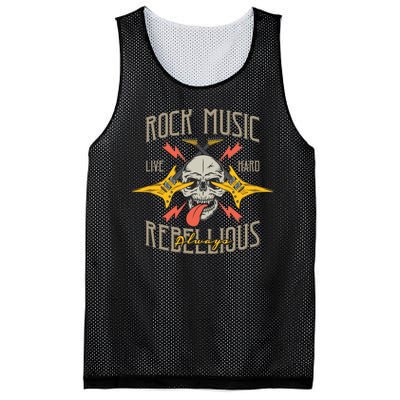 Rock Music Live Hard Always Mesh Reversible Basketball Jersey Tank