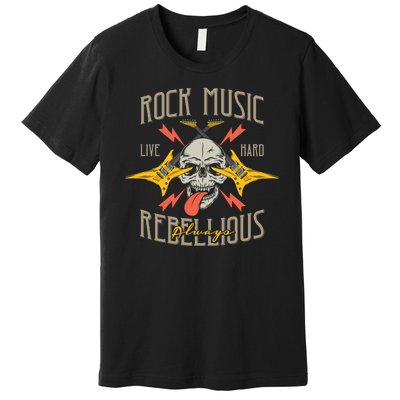 Rock Music Live Hard Always Premium T-Shirt