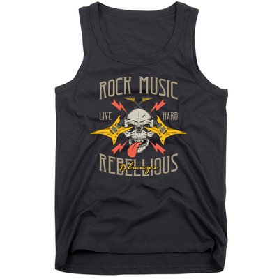 Rock Music Live Hard Always Tank Top