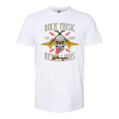 Rock Music Live Hard Always Softstyle® CVC T-Shirt