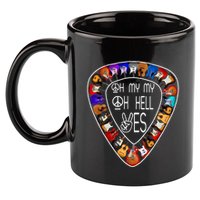 Retro Music Lover's Yes Hells My Petty Guitar 11oz C Handle Ceramic Mug