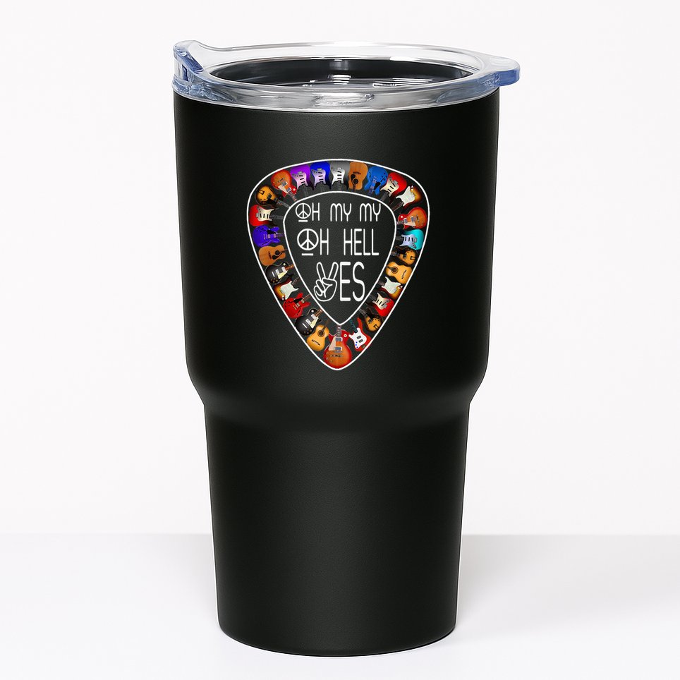 Retro Music Lover's Yes Hells My Petty Guitar Tumbler