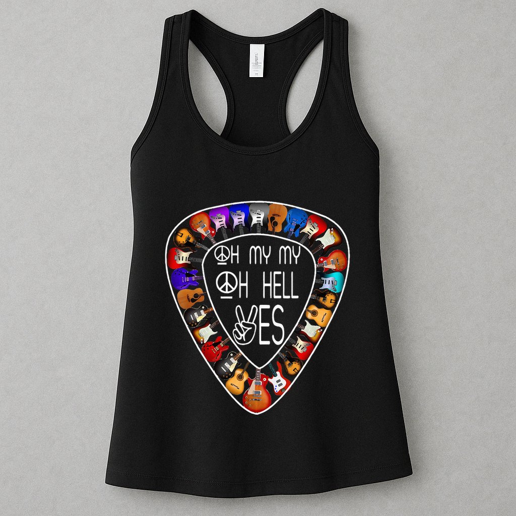Retro Music Lover's Yes Hells My Petty Guitar Womens Tank Top