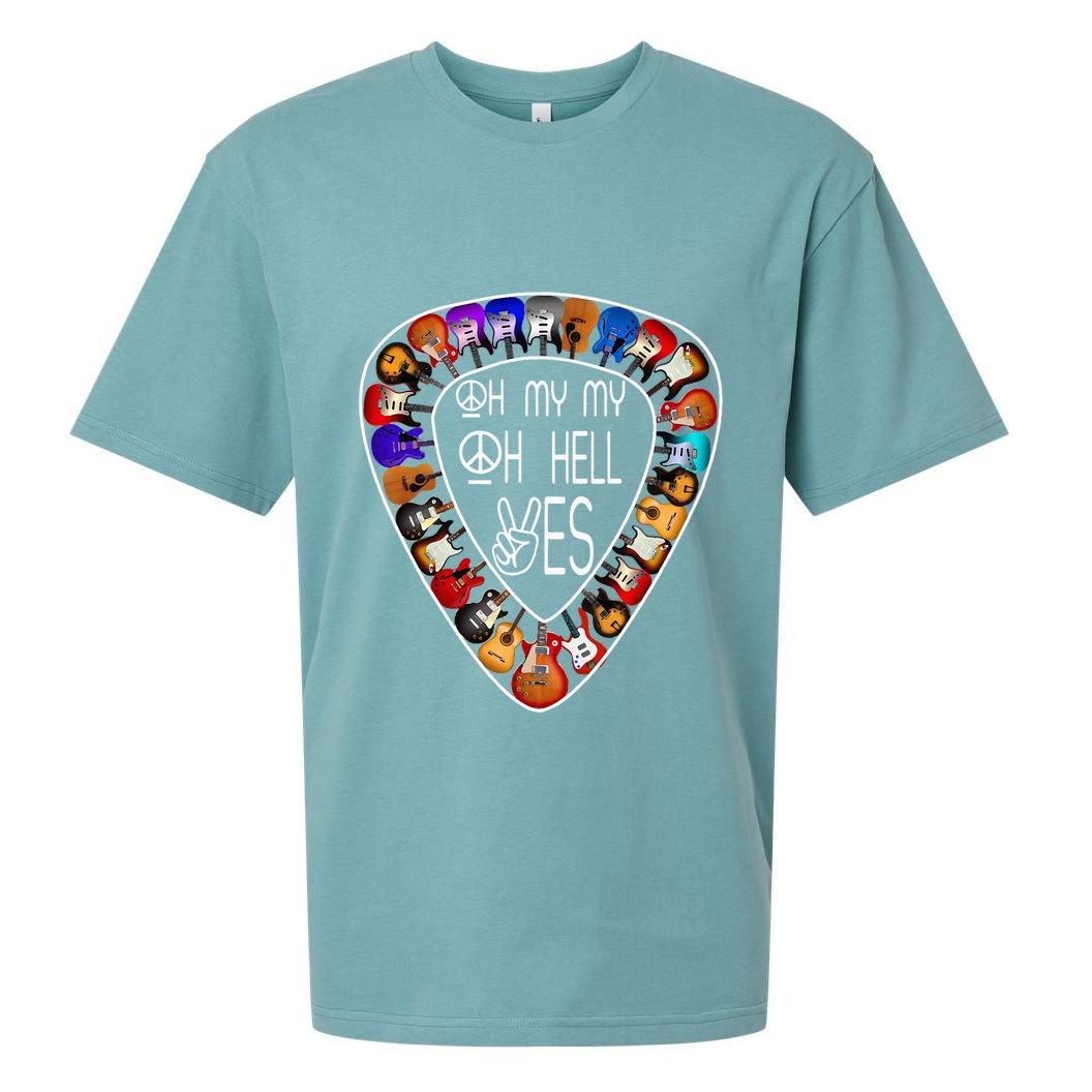 Retro Music Lover's Yes Hells My Petty Guitar Sueded Cloud Jersey T-Shirt