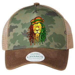 Reggae Music Lovers Jamaican Lion Legacy Tie Dye Trucker Hat