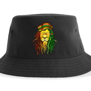 Reggae Music Lovers Jamaican Lion Sustainable Bucket Hat