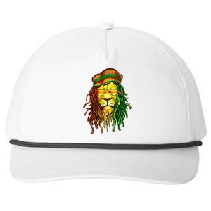 Reggae Music Lovers Jamaican Lion Snapback Five-Panel Rope Hat