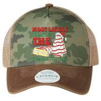 Retro Most Likely To Eat All The Christmas Tree Cakes Debbie Legacy Tie Dye Trucker Hat