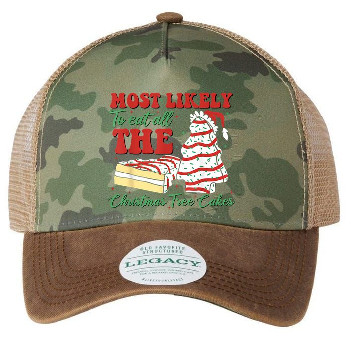 Retro Most Likely To Eat All The Christmas Tree Cakes Debbie Legacy Tie Dye Trucker Hat