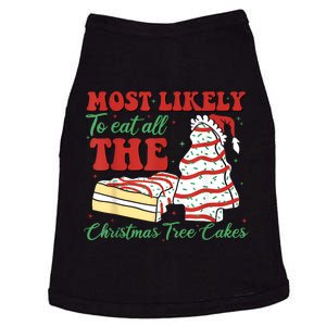 Retro Most Likely To Eat All The Christmas Tree Cakes Debbie Doggie Tank