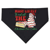 Retro Most Likely To Eat All The Christmas Tree Cakes Debbie USA-Made Doggie Bandana