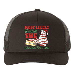 Retro Most Likely To Eat All The Christmas Tree Cakes Debbie Yupoong Adult 5-Panel Trucker Hat