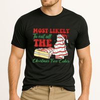 Retro Most Likely To Eat All The Christmas Tree Cakes Debbie Performance Shirt