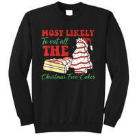 Retro Most Likely To Eat All The Christmas Tree Cakes Debbie Sweatshirt