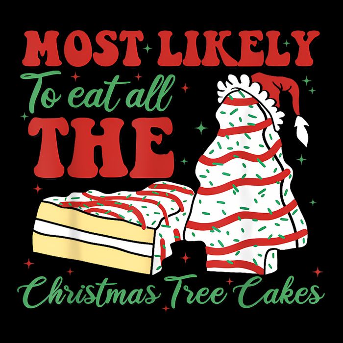Retro Most Likely To Eat All The Christmas Tree Cakes Debbie Impact Tech Backpack