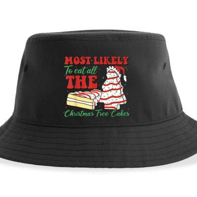 Retro Most Likely To Eat All The Christmas Tree Cakes Debbie Sustainable Bucket Hat