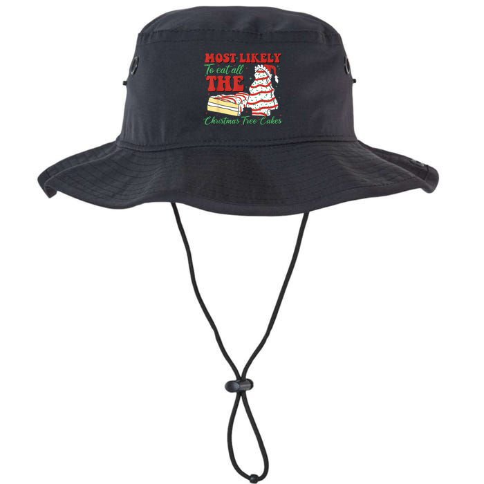 Retro Most Likely To Eat All The Christmas Tree Cakes Debbie Bucket Hat
