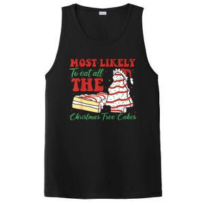 Retro Most Likely To Eat All The Christmas Tree Cakes Debbie PosiCharge Competitor Tank