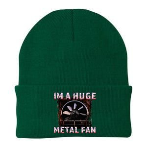 Rock Music Lover Funny Im A Huge Heavy Metal Fan Joke Pun Knit Cap Winter Beanie