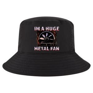 Rock Music Lover Funny Im A Huge Heavy Metal Fan Joke Pun Cool Comfort Performance Bucket Hat