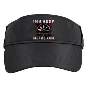 Rock Music Lover Funny Im A Huge Heavy Metal Fan Joke Pun Adult Drive Performance Visor