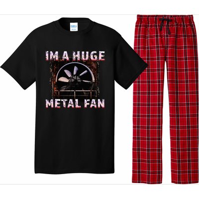 Rock Music Lover Funny Im A Huge Heavy Metal Fan Joke Pun Pajama Set