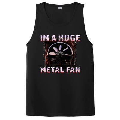 Rock Music Lover Funny Im A Huge Heavy Metal Fan Joke Pun PosiCharge Competitor Tank