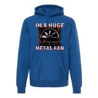 Rock Music Lover Funny Im A Huge Heavy Metal Fan Joke Pun Premium Hoodie