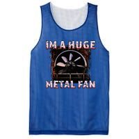 Rock Music Lover Funny Im A Huge Heavy Metal Fan Joke Pun Mesh Reversible Basketball Jersey Tank