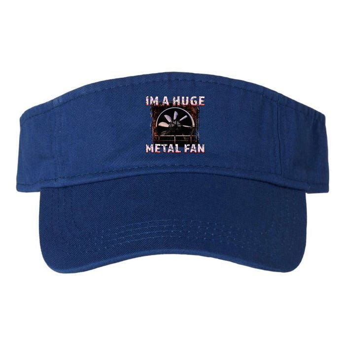 Rock Music Lover Funny Im A Huge Heavy Metal Fan Joke Pun Valucap Bio-Washed Visor