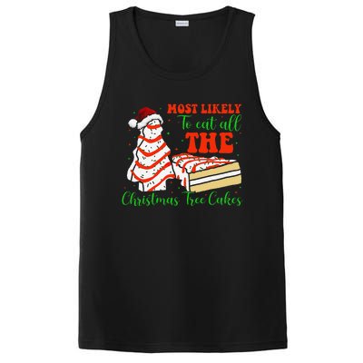 Retro Most Likely To Eat All The Christmas Tree Cakes Debbie PosiCharge Competitor Tank