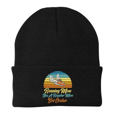 Running Mom Like A Regular Mom But Cooler Marathon Runner Meaningful Gift Beanie