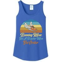 Running Mom Like A Regular Mom But Cooler Marathon Runner Meaningful Gift Ladies Essential Tank