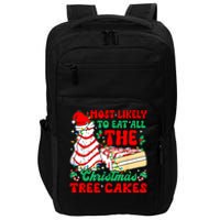 Retro Most Likely To Eat All The Christmas Tree Cakes Debbie Impact Tech Backpack