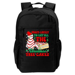 Retro Most Likely To Eat All The Christmas Tree Cakes Debbie Daily Commute Backpack