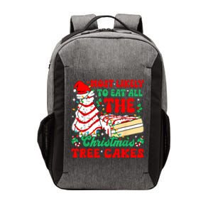 Retro Most Likely To Eat All The Christmas Tree Cakes Debbie Vector Backpack