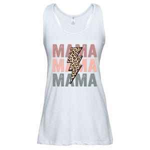 Retro Mama Leopard Mama Ladies Essential Flowy Tank