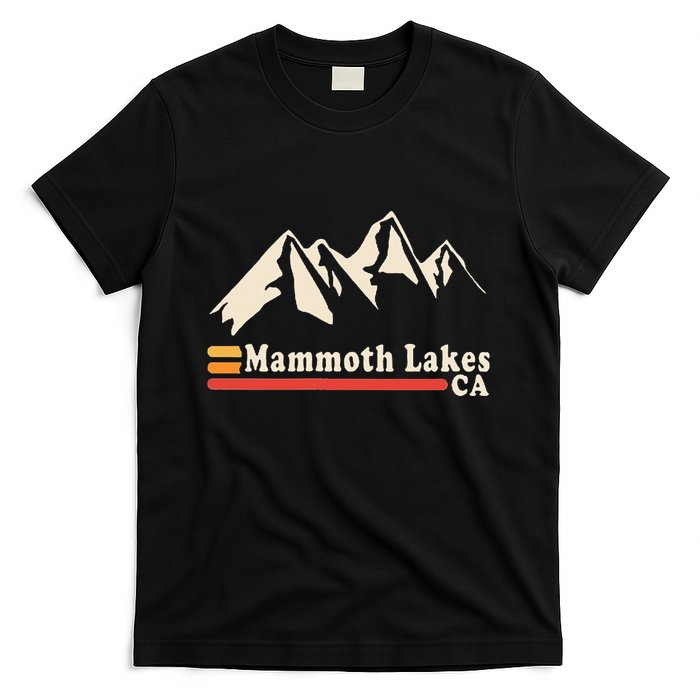 Retro Mammoth Lakes California Ca Mountain Ski T-Shirt