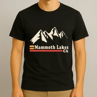 Retro Mammoth Lakes California Ca Mountain Ski T-Shirt